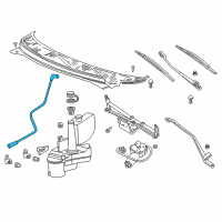 OEM Mercury Hose Diagram - 3F2Z-17K605-AA