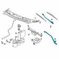 OEM 1998 Ford Windstar Wiper Arm Diagram - XF2Z-17526-AC