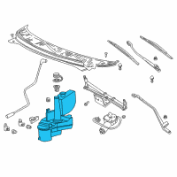 OEM 2006 Mercury Monterey Washer Reservoir Diagram - 3F2Z-17618-AA