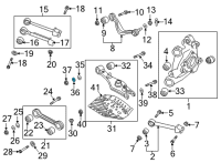 OEM 2011 Kia Sportage Washer-Spring Diagram - 1360214006K