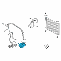 OEM 2014 Ford E-150 Compressor Diagram - CC2Z-19703-D