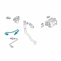 OEM 2008 Nissan 350Z Air Fuel Ratio Sensor Oxygen Sensor Diagram - 22693-1NA0A