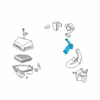OEM Toyota Matrix Air Inlet Tube Diagram - 17751-0H070