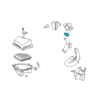 OEM 2013 Toyota Prius Plug-In Upper Hose Clamp Diagram - 90466-62002