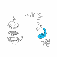 OEM 2009 Toyota Corolla Air Inlet Tube Diagram - 17752-0H010