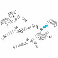OEM 2006 BMW 330xi Tailpipe Trim Alu-Look Diagram - 18-30-7-553-643