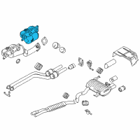 OEM BMW 330xi Exchange. Exhaust Manifold With Catalyst Diagram - 18-40-7-545-309