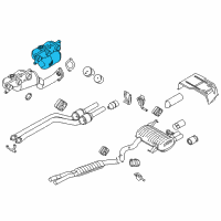 OEM 2006 BMW 330xi Exchange. Exhaust Manifold With Catalyst Diagram - 18-40-7-545-309