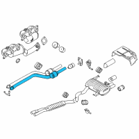OEM 2008 BMW 328i Catalytic Converter Diagram - 18-30-7-544-510