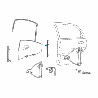 OEM 2005 Kia Optima Channel Assembly-Rear Door Diagram - 8351038001