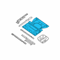 OEM 2005 Nissan Quest Floor-Front Diagram - 74312-CK030