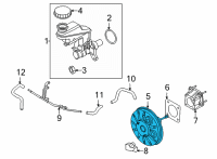 OEM 2020 Nissan Sentra Booster Assy-Brake Diagram - 47210-6LA0C