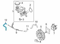 OEM 2022 Nissan Sentra Hose-Brake Booster Diagram - 47474-6LB0A