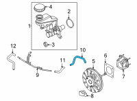 OEM 2021 Nissan Sentra Hose-Brake Booster Diagram - 47471-6LB0A