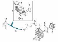 OEM 2020 Nissan Sentra Tube-Vacuum, Brake Booster Diagram - 47401-6LB0A