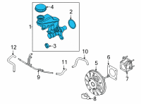 OEM 2022 Nissan Sentra CYLINDER ASSY-BRAKE MASTER Diagram - 46010-6LA1D