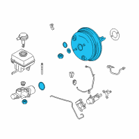 OEM BMW X5 Power Brake Booster Diagram - 34-33-6-864-122