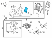 OEM Hyundai Elantra Heater-Front Seat Back Diagram - 88370-AB020