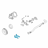 OEM Hyundai Tucson Hose-Water Diagram - 25468-23501