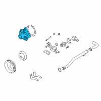 OEM Hyundai Elantra Pump Assembly-Coolant Diagram - 25100-23022