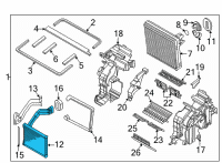 OEM Kia Niro EV Condenser Diagram - 97130Q4000
