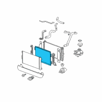 OEM Saturn Ion Auxiliary Radiator Diagram - 22720231