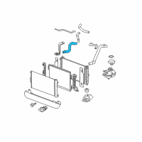 OEM Chevrolet Cobalt Radiator Inlet Hose (Upper) Diagram - 15247280