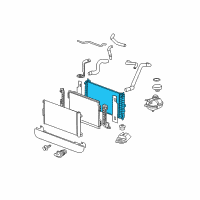 OEM Chevrolet Cobalt Radiator Assembly Diagram - 22717621