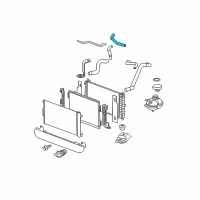 OEM 2005 Chevrolet Cobalt Radiator SURGE TANK Outlet Hose Diagram - 22731601