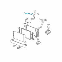 OEM 2006 Chevrolet Cobalt Radiator Surge Tank Air Bleed Hose (Service) Diagram - 10394794