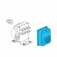 OEM 2009 Chevrolet Malibu Electronic Brake Control Module Assembly Diagram - 25914148