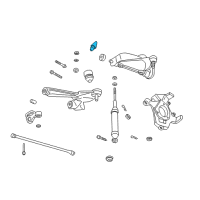 OEM 2001 Dodge Dakota Suspension Control Arm Bumper Front Upper Diagram - 52038781