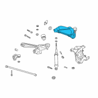 OEM 1999 Dodge Durango Upper Control Arm Diagram - 5166346AA