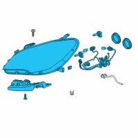 OEM 2015 Buick Encore Composite Headlamp Diagram - 42435932