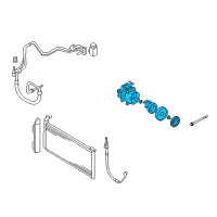 OEM 2009 Kia Optima Reman Compressor Assembly Diagram - 977013K520RU