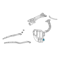 OEM 1997 Chrysler Concorde W/WASHER Fluid Level Diagram - 4584019