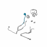 OEM 2002 Pontiac Grand Prix Hose - P/S Fluid Reservoir Inlet Diagram - 26075225