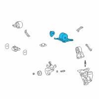OEM 2005 Hyundai XG350 Transaxle Mounting Bracket Assembly Diagram - 21830-39801