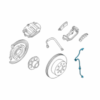 OEM GMC Rear Speed Sensor Diagram - 20938122