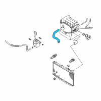 OEM 2000 Kia Sephia Hose-Water, Lower Diagram - 0K2A515185C