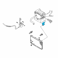 OEM Kia Sephia Hose-Water, UPPR Diagram - 0K2A515186