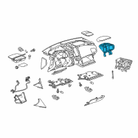 OEM 2012 Chevrolet Equinox Cluster Bezel Diagram - 20938876