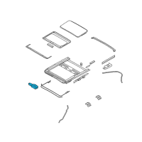 OEM 2010 Infiniti M35 Motor Assy-Sunroof Diagram - 91295-EG010