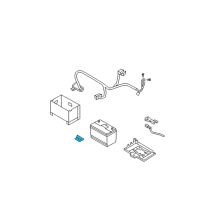 OEM 1997 Hyundai Accent Bracket-Battery Mounting Diagram - 37160-22000