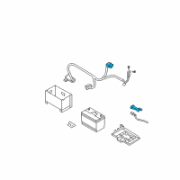 OEM 2009 Hyundai Santa Fe Battery Terminal Diagram - 91860-2F030