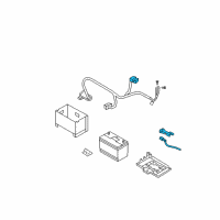 OEM 2007 Hyundai Santa Fe Wiring Assembly-Battery (-) Diagram - 91860-2B000