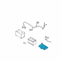 OEM 2007 Hyundai Santa Fe Tray Assembly-Battery Diagram - 37150-2B000