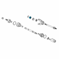 OEM Honda Accord Seal, Half Shaft (Outer) Diagram - 91260-T2A-003