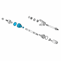 OEM 2017 Honda Civic Joint Set, Outboar Diagram - 44018-TV1-305