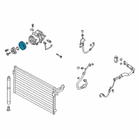 OEM 2016 Hyundai Genesis PULLEY Assembly-Air Conditioning Compressor Diagram - 97643-B1105